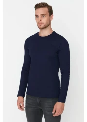  Collection Black-White-Navy Blue 3-Piece Basic Pack - 100% Cotton, Long Cut Tok T-Shirt Tmnaw21Ts0197