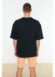  Collection Navy Blue Oversize CiTy PrinTed T-Shirt - 100% Pack TMNSS22TS0304