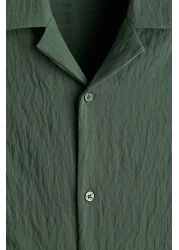 H&M Loose Fit Crinkled resort shirt