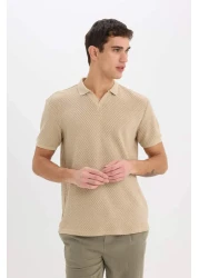 Defacto تي شيرت بياقة بولو وأكمام قصيرة بقصة عادية E1215ax25sm