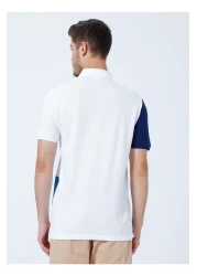 U.S. Polo Assn. تي شيرت بولو بياقة بولو للرجال باللون الأزرق الداكن تي-انيا.