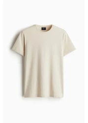 H&M Round-neck T-shirt Slim fit