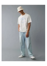 American Eagle تي شيرت جرافيكي بشعار Ae Boxy Destination