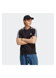 adidas تي شيرت Essentials Single Jersey ذو 3 خطوط