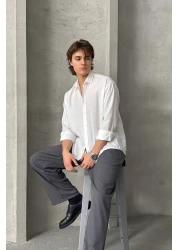 HYMAN قميص مشروط كبير الحجم للرجال