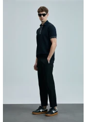 Lufian تي شيرت بولو رجالي من لورد سمارت باللون الأزرق الداكن