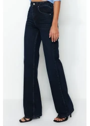  Collection Midnight Blue High Waist Wide Leg Jeans TWOSS23JE00083