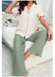 ELİTOL Bürümcük Arabian Buttoned Pajama Set
