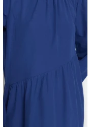  Modest Saks Gather Detailed Wide Fit Cotton Woven Dress TCTSS21EL3470