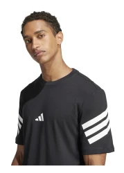 adidas تي شيرت Essentials مطبوع عليه شعار 3-Stripes