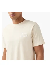 Lee Cooper Graphic Print Crew Neck T-shirt With Short Sleeves