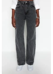  Collection Anthracite High Waist Wide Leg Jeans TWOSS23JE00068