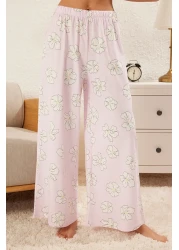  Collection Lilac Floral 100% Cotton Knitted Pajamas Set - Button, Thmss25Pt00179