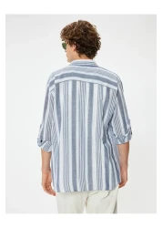 Koton Classic Collar Buttoned Cotton Long Sleeve Shirt