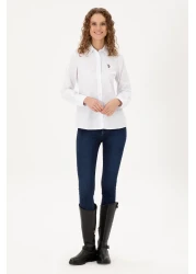 U.S. Polo Assn. Women's White Long Sleeve Basic Shirt 50295704 -Vr013