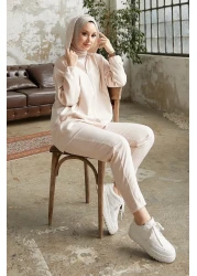 InStyle بدلة أمور أساسية من قطعتين - كريمي