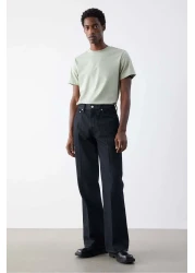 H&M تي شيرت قطني بقصّة عادية