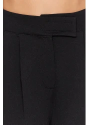  Collection بنطلون محبوك عالي الخصر بشريط فيلكرو مطوي وواسع الساق - TWOAW24PL00177