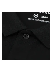 Giordano قميص بولو نابليون رجالي من القطن بأكمام قصيرة وقصة ضيقة