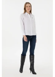 U.S. Polo Assn. White Long Sleeve Women's Shirt 50297002 -Vr013