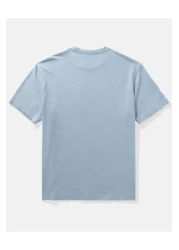 American Eagle تي شيرت جرافيكي مطرز بشعار AE