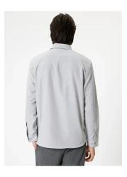 Koton Oxford Cotton Blend Long Sleeve Shirt