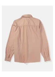 American Eagle قميص AE Poplin Everyday Button-Up
