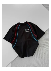 KUN SPORTSWEAR Unisex Oversize Motosport Bias T-Shirt