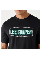 Lee Cooper تي شيرت مطبوع برقبة دائرية وأكمام قصيرة