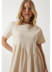 Happiness İstanbul فستان نسائي طويل محبوك برباط فانيليا MC00272