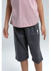 U.S. Polo Assn. طقم كابري وردي للفتيات من U.S. Polo Assn.