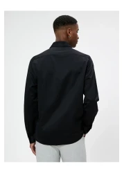 Koton Sports Shirt Slim Fit Classic Collar Long Sleeve Non Iron