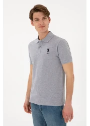 U.S. Polo Assn. Slim Fit Men's Polo Neck Gray Melange 50305929 -Vr086