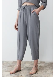  Collection طقم قميص وبنطلون رمادي من Aerobin - TWOSS24AU00038