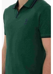 U.S. Polo Assn. Ternııy025 Dark Green Men's Polo Neck T-Shirt 2085130