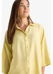 Defacto قميص بأكمام طويلة وقصة عادية F6112AX25SM