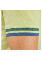 Giordano قميص بولو رجالي عالي الأداء: بيكيه كلاسيكي، ياقة مدببة، تفاصيل مطرزة