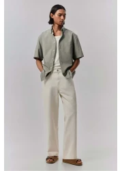 H&M Regular Fit Short-sleeved Oxford shirt