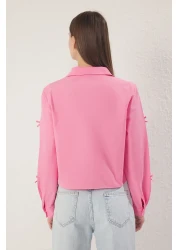  Collection قميص بفيونكة وردي فاتح TWOSS25GO00144