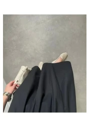 BLUEPERYY تنورة نسائية من البوبلين