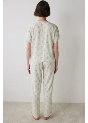 Penti طقم بيجامة بلوم تشالي قميص وبنطلون أخضر فاتح