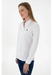 U.S. Polo Assn. Women's White Long Sleeve Basic Shirt 50307726 -Vr013