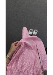 HAZELANNA فستان ميني بيتيكار وردي