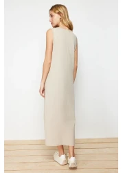  Modest Pack of 2 Navy Blue and Mink 100% Cotton Knitted Dress - TCTAW22UK0110