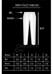 Ortaya Çık بنطلون بالازو قماش مطوي باللون البيج