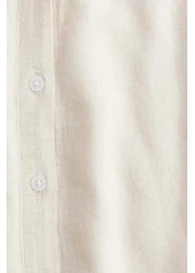 H&M قميص من مزيج الكتان