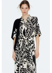 H&M Tie-belt Shirt Dress