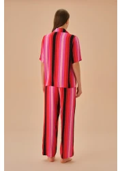 Suwen طقم بيجامة رجالي من فيكتوري