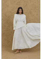 Fahhar فستان فوال مجزأ متنقل إكرو