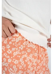 Kyron طقم بناتي من تي شيرت أبيض وبنطلون وردي بطباعة زهور / مع خيارات ألوان مختلفة